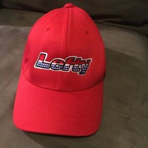 LEFTY red flexfit baseball cap
